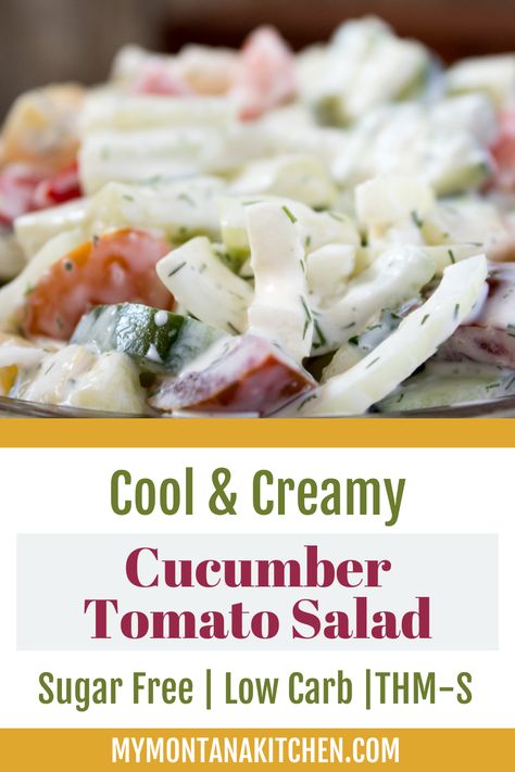 Need a quick side dish for tonight's dinner? Or maybe you just want a light supper tonight. Look no further than this cool, creamy cucumber tomato salad! Creamy Cucumber Tomato Salad, Tomato Benefits, Summer Suppers, Salad Low Carb, Montana Kitchen, Supper Tonight, Tomato Salad Recipe, Tomato Salad Recipes, Creamy Cucumber Salad