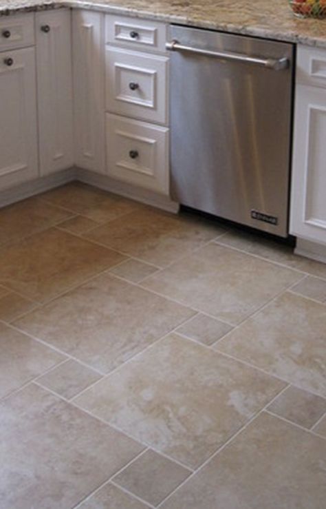 Cream Tile Floor, Kitchen Tiles Ideas, Cream Tile, Cream Decor, Tiles Ideas, Bedroom Floor, Tile Floors, Kitchen Tiles, Linoleum