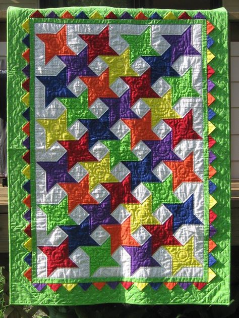 So pretty Star Quilt Pattern, Prairie Points, Cottage Quilt, Batik Quilts, Quilt Care, Heirloom Quilt, Lap Quilts, Star Quilt Patterns, Boy Quilts