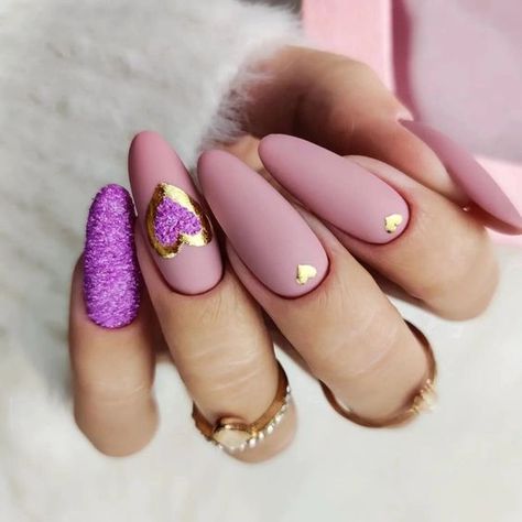 2024 Pink Spring Nails: Cute Acrylic Designs, Bright Ideas, and Pastel Inspiration Heart Valentines Nails, Beautiful Nails Design, Pink Spring Nails, Matte Pink Nails, Long Almond Nails, Nails Design Ideas, Nails Gold, Nails Cute, Pretty Nail Art Designs