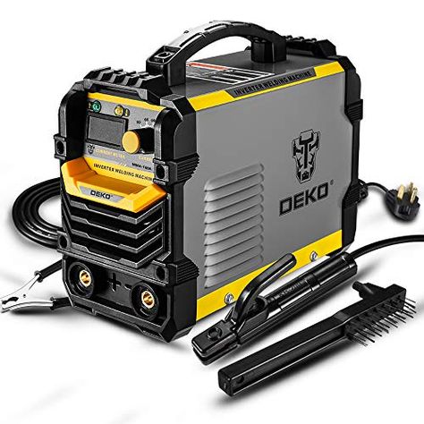 DEKOPRO 110/220V is a MMA welder for home use that is of decent quality. It is quite affordable which makes it a good choice for people that need to do at home work without spending a lot of money #Stick #homeusewelder #welder #welderreview #DIY #DIYwelding #hobbywelding #homeworkshop #welding #metalwork Portable Welder, Flux Core Welding, Portable Welding Machine, Arc Welding Machine, Inverter Welder, Arc Welders, Welding Jobs, Tig Welder, Mig Welder