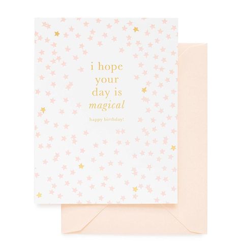 Pink And Champagne, Paper Birthday Cards, Touch Hand, Pink Envelope, Desk Stationery, Letterpress Stationery, Baby Greeting Cards, Celebrate Good Times, Sugar Paper