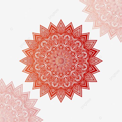 Mandala Art Designs, Sign Drawing, Red Gradient Background, Red Mandala, Mandala Png, Drawing Mandala, Man Drawing, Mandala Clipart, Paint Vector