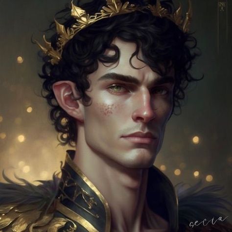 Evil King Art, Unseelie Prince, Vampire Village, Water Fae, Fae King, Art Outfits, Fantasy Portraits, Male Character, Fantasy Male