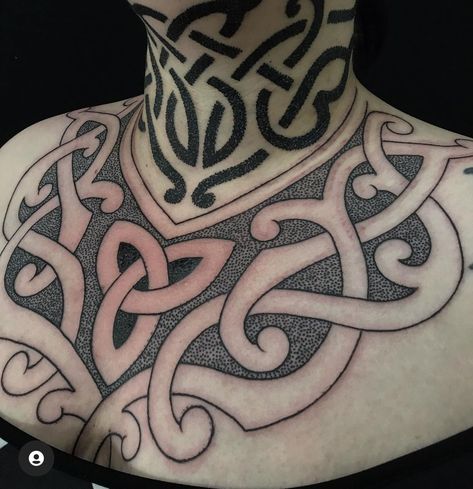 Celtic Neck Tattoo, Celtic Chest Tattoo, Viking Neck Tattoo, Cool Neck Tattoos, Side Neck Tattoo For Guys, Neck Tattoo Women, Under Breast Tattoo, Traditional Viking Tattoos, Women Viking