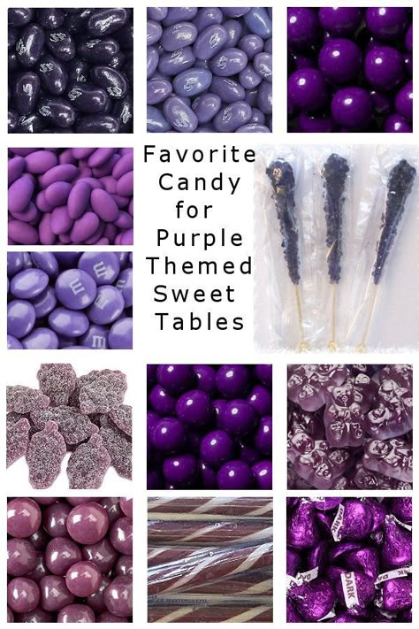 Purple Candy Table, Purple Candy Bar, Purple Candy Buffet, Lilac Party, Candy Buffet Birthday, Lavender Quinceanera, Purple Desserts, Purple Sweet 16, Sweet 15 Party Ideas