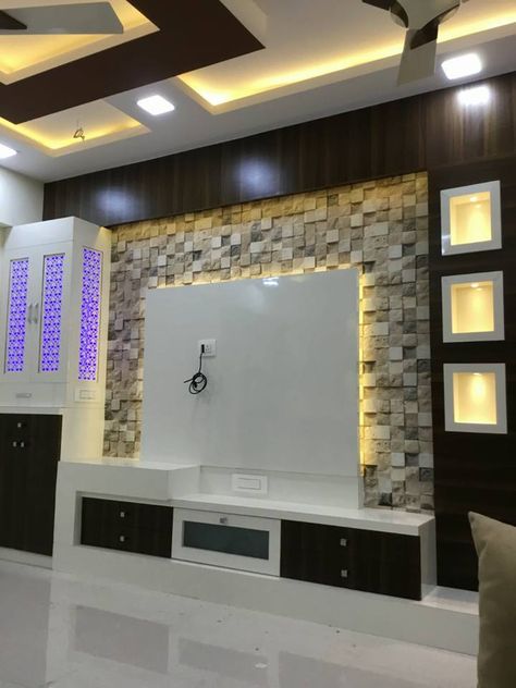 Residential Interiors,home interior,affordable budgets,Home interior ideas, false ceiling thane,Living Room interior thane,Modular kitchen, Stone Cladding Tv Unit Design, Cladding Tv Unit Design, टीवी यूनिट डिजाइन, टीवी यूनिट, Lcd Unit Design, Tv A Muro, Lcd Panel Design, Wall Unit Designs, Staircase Railing