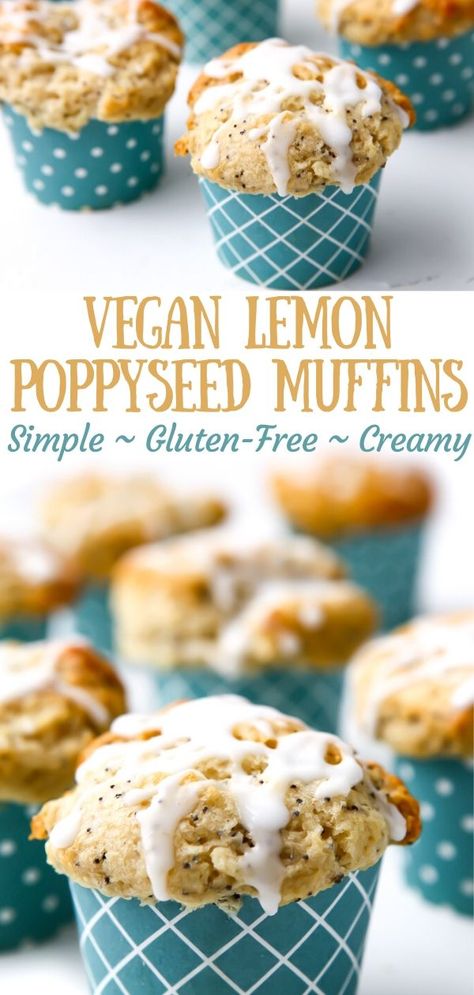 Lemon Poppyseed Muffins Easy, Muffins Chocolate Chip, Muffins For Breakfast, Poppyseed Muffins, Lemon Poppy Seed Muffins, Seed Muffins, Poppy Seed Muffins, Vegan Muffins, Lemon Poppyseed Muffins