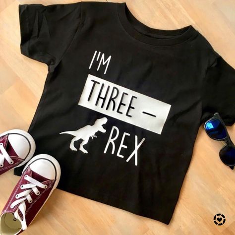 Three Rex Shirt, 3rd Birthday Party For Boy, 3rd Birthday Shirt, Third Birthday Party, Dino Birthday, Dinosaur Shirt, Dino Party, Dinosaur Birthday Party, Old Shirts