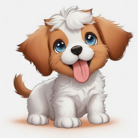 Clipart Cheer: Whimsical Dogs to Spread Happiness Whimsical Dogs, Free Cartoon Characters, Dogs Ideas, Puppy Clipart, Cute Animal Clipart, Wine Display, Awesome Videos, Art Funny, Cute Clipart