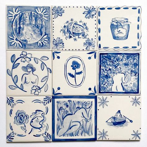 Liv & Dom Origami Girl, Girl Body, Tile Art, Pottery Painting, Delft, Ceramic Painting, Clay Art, Art Classes, Clay Crafts