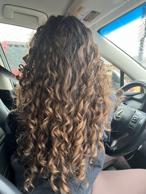 #naturalhairstyles #natural #naturalhaircare #curly #curlyhairstyles #curlyhaircare #3b #3c #3chair #3bhair #2c #curlygirlmethod #curlyhairroutine #hair #hairstyles #hairideas #longhair #longcurlyhair Long Curly Hair Light Brown, Brown 2c Hair, Curly 2c Hair, 3a 3b Hair, Long 3a Hair, Waist Length Curly Hair, Long 3b Curly Hair, Curly Hair 3b/3c, 2c 3a Curly Hair