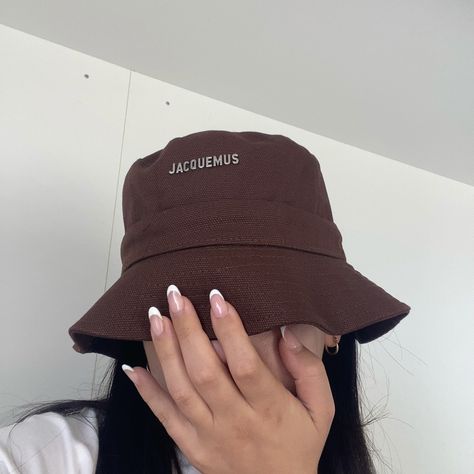 jacquemus bucket hat Jacquemus Bucket Hat, Jacquemus Hat, 2024 Wishes, Closet Organizer, Buckets, Closet Organization, Photo Ideas, Bucket Hat, Hats