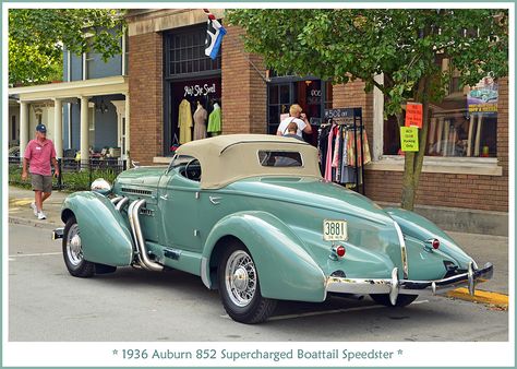 1936 Auburn 852 Boattail Speedster Old Vehicles, Auburn Car, Cars Old, 3d Karakter, Carros Vintage, Auto Retro, Vw Vintage, Ferrari Laferrari, Antique Car