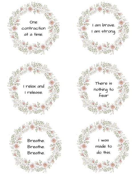 Free Printable Birth Mantras for Labor! These mantras for birth are super simple yet powerful. Learn how to use these labor mantra birth affirmations to cope with the physical stress of labor. Perfect for pregnant mamas getting ready to deliver baby! #birthaffirmations #birthmantras #freeprintablebirthmantras #pregnancy #labortips Positive Affirmation For Pregnant Woman, Pregnancy Mantras, Baby Affirmations, Birth Mantras, Birthing Affirmations, Doula Tips, Hypnobirthing Affirmations, Calm Birth, Witchy Mama