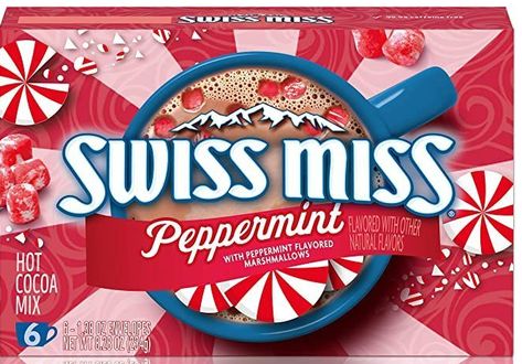 Hot Cocoa Drink, Peppermint Treats, Flavored Marshmallows, Cocoa Drink, Peppermint Hot Cocoa, Peppermint Marshmallows, Hot Cocoa Mix, Swiss Miss, Peppermint Hot Chocolate