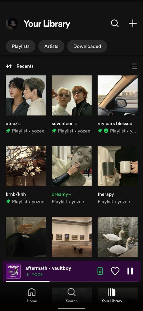 K Pop Spotify Playlist Names, Aesthetic Kpop Spotify Covers, Ateez Music Aesthetic, K Pop Playlist Cover Aesthetic, Playlist Names For Kpop, Spotify Pfp Ideas, Kpop Spotify Playlist Name, Aesthetic Spotify Playlist Covers Kpop, Ateez Spotify Playlist Cover