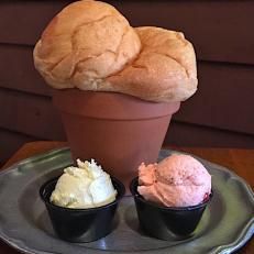 Flower Pot Bread Flower Pot Bread, From Scratch Desserts, Patti's 1880's Settlement, Kentucky Food, Pot Bread, Land Between The Lakes, Strawberry Butter, State Foods, Chicken Pie