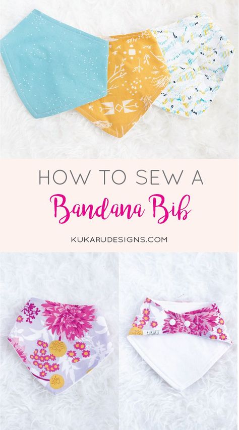 Bandana Bib Pattern, Bib Pattern, Sew Ins, Baby Sewing Projects, Beginner Sewing Projects Easy, Baby Sewing Patterns, Leftover Fabric, Bandana Bib, Sewing Projects For Beginners