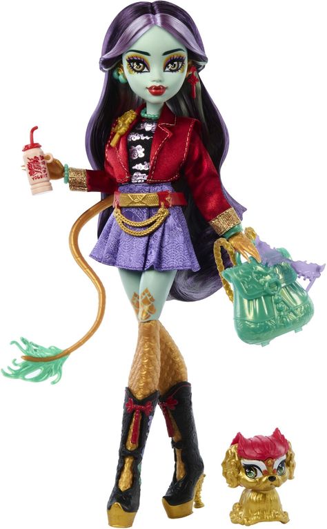 Monster High Jinafire, All Monster High Dolls, Jinafire Long, Monster High G3, New Monster High Dolls, Pekingese Puppies, Yogurt Drink, New Barbie Dolls, Animation News