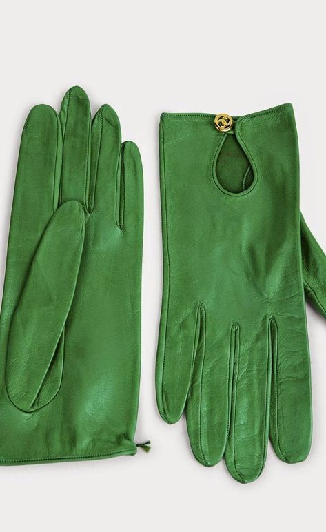 Classy Gloves, Chanel Gloves, Steampunk Clothes, Chanel Green, Green Gloves, Vintage Gloves, Gardening Gloves, Simple Green, American Beauty