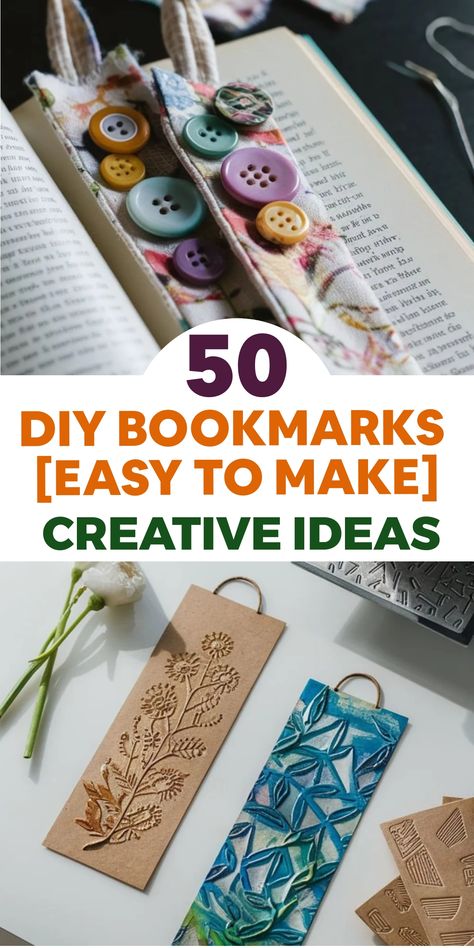 Discover your creative side with enjoyable and uncomplicated DIY bookmark ideas suitable for book enthusiasts of any age. Explore the art of crafting and find effortless yet lovely techniques to craft custom bookmarks that will enhance your reading experiences. Let's be crafty and design distinctive bookmarks that not only hold your spot in beloved books but also brighten your day each time you use them! Diy Bookmarks Tutorials, How To Make A Bookmark Diy, Diy Bookmark Ideas Creative, Crumpled Receipt, Home Made Bookmarks, Diy Bookmarks Easy, Duct Tape Bookmarks, Diy Bookmark Ideas, Wire Bookmarks