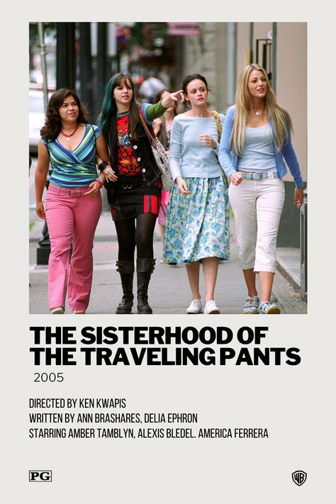 Movie Outfit Ideas, Movie Recs, Sisterhood Of The Traveling Pants, Polaroid Movie Poster, Film Polaroid, Movies To Watch Teenagers, Dvd Collection, The Sisterhood, Iconic Movie Posters