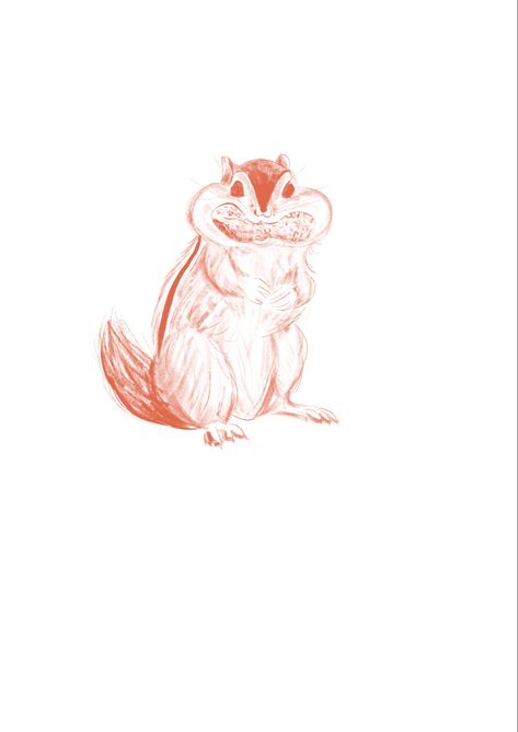 Sketch illustration of a chipmunk 🐿️ Chipmunk Character Design, Cute Chipmunk Drawing, Drawing Chipmunk, Chipmunk Sketch, Chipmunk Tattoo, Chipmunk Illustration, Chipmunk Drawing, Squirrel Illustrations, Tattoo Future