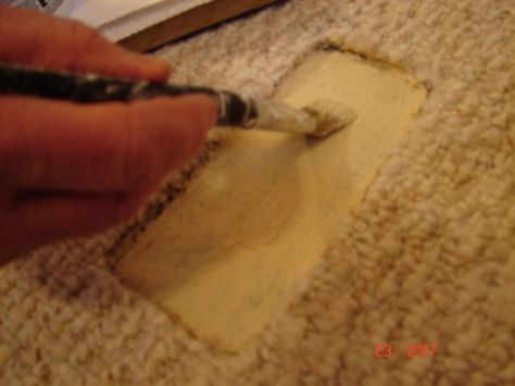 carpet repair How To Tear Up Carpet, How To Fix Carpet Wrinkles, How To Remove Carpet Tape From Wood Floors, Remodling Homes, How To Repair Carpet Holes, Fix Carpet From Cat, Cabin Flooring, Carpet Repair, Clean Car Carpet