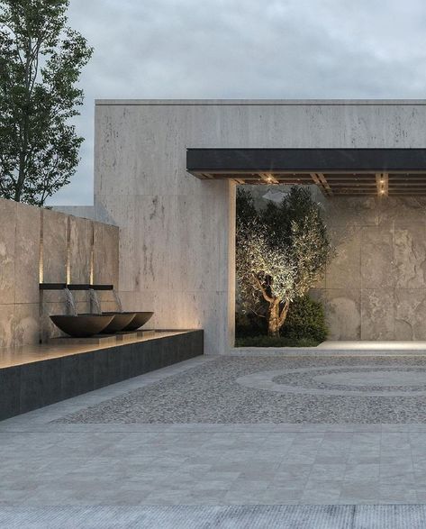 Outside Design, House Outside, Courtyard Design, Landscape Architecture Design, Casa Exterior, House Outside Design, House Landscape, Architecture Exterior, Facade Architecture