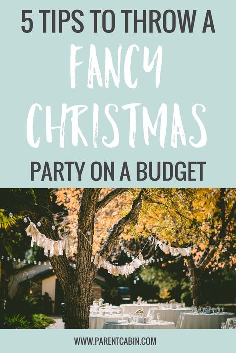 Christmas Party On A Budget, Party Food On A Budget, Fancy Christmas Party, Classy Christmas Party, Food On A Budget, Elegant Christmas Party, Trendy Party Decor, Party On A Budget, Fancy Christmas