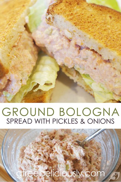 Ground Baloney, Bologna Spread Recipes, Ground Bologna Spread, Keto Bologna Recipes, Bologna Salad Sandwich Spread, Ground Bologna Sandwich Spread, Trail Bologna Recipe, Bologna Sliders, Pickled Bologna Recipe