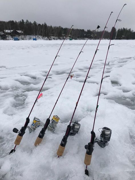 Ice Fishing Diy, Ice Fishing House, Winter Board, Ice Fishing Rods, Dark Wood Stain, Fishing Rods And Reels, Fishing Diy, Fishing Rigs, Christmas Signs Wood