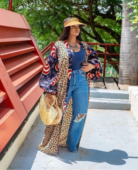 Ankara Blazers For Women, Ankara Jackets For Women, Ankara Blazer, Kimono Styles, African Print Kimono, Ankara Kimono, African Fabric Dress, Kimono Duster, African Print Fashion Dresses