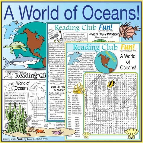 School Year Themes, June Activities, Summer Puzzle, Camping In The Woods, Ocean Activities, Earth Day Crafts, Reading Club, Earth Day Activities, Printable Puzzles