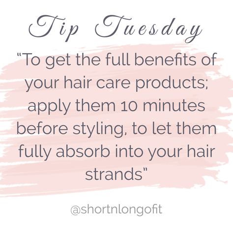 🌀TIP TUESDAY🌀  Apply products 10 minutes before styling.💁🏻‍♀️  Straightening your hair; apply Blow Out Cream, comb through hair and then blow dry.🙆🏽‍♀️  Going curly; apply Curl Cream, comb through hair and then scrunch on medium heat.🙅🏼‍♀️  Let it dry; apply Air Dry Cream, comb through, twist, braid or leave it be.🙎🏾‍♀️  What’s your go to style?  #tiptuesday #goodhairday #haircare #monat #shampoo #hairboss #bossbabe #longnshortofit Monat Shampoo, Hair Stylist Tips, Hair Salon Quotes, Stylist Quotes, Hairdresser Quotes, Hair Salon Marketing, Air Dry Cream, Beauty Skin Quotes, Collateral Beauty