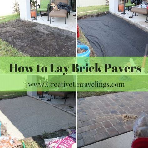 How to Lay Brick Pavers After you have planned and purchased all the materials its now time to start digging. You will need to dig 6-8 inch trench. This is so that you have plenty of room for the layered materials. This was the worst part because we had to remove the sod and dirt and dispose of it, we purchased a wagon to help us out with moving it all to the front yard. How To Lay Brick, True Fruits, Pavers Diy, Diy Patio Pavers, Yard Makeover, Brick Paver Patio, Room Colours, Brick Laying, Pavers Backyard