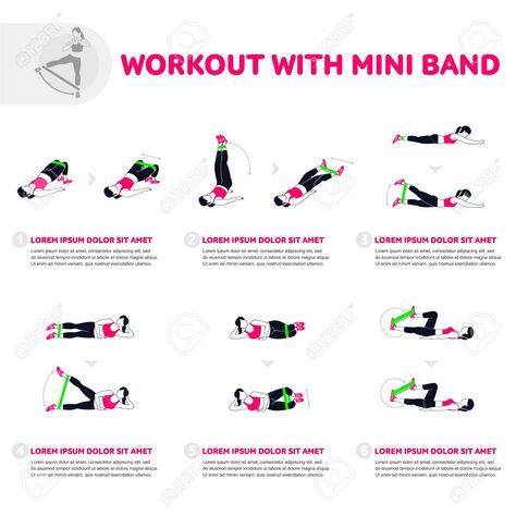 Gym Icons, Mini Band Exercises, Gym Vector, Resistant Band Workouts, Yoga Bands, Gym Icon, Band Workouts, Beginner Workouts, Exercise Ideas