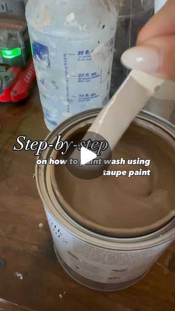 Angelina & Tom | Furniture Refinishing 🖌️ on Instagram: "I love exposing Pinewood grain, but I don’t love the orange and red tones you get with oil-based stain, so I avoid it by using a paint wash. I prefer the finish of taupe paint. A matte poly topcoat perfectly completes the finish every time! 👌
✨✨✨FOLLOW FOR MORE TIPS✨✨✨
📍

📍

📍

📍

📍
#Furniture #Vintage #Antique #FurnitureFlipping #Refurbish #FurnitureDesign #DIYFurniture #PaintedFurniture #chalkPaint #mineralpaint #Modernhome #furnituremakeover #paintwash #anniesloan #ThriftedFurniture #thrifted #SmallBusiness #BossBabe #VeteranOwned #Entrepreneur" Waverly Mineral Chalk Paint Furniture, Brown Wash Furniture, Tan Wash Furniture, Tan Wash, Thrifted Furniture, Paint Wash, Repurpose Furniture, Taupe Paint, Valspar Paint