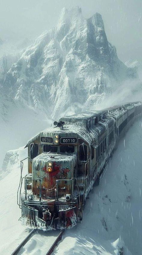 Snowing Aesthetic Wallpaper, Snow Train, Train Artwork, Steam Trains Photography, Train Wallpaper, Old Steam Train, Train Art, Train Photography, Old Trains