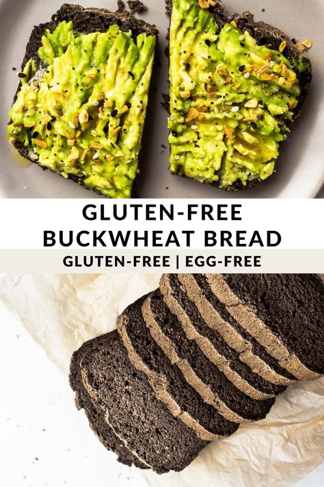 Homemade Gluten-free Buckwheat Flour Bread Buckwheat Recipes Flour, Buckwheat Flour Bread, Buckwheat Scones, Gf Breakfast Ideas, Gluten Free Buckwheat Bread, Gluten Free Challah, Buckwheat Flour Recipes, Gluten Free Bread Recipe, Buckwheat Crepes