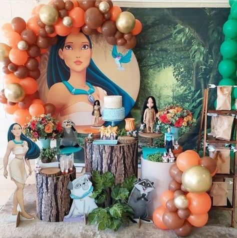 Pocahontas Party Decorations, Pocahontas Birthday Party Decoration, Pocahontas Party Ideas, Pocahontas Birthday Party Ideas, Pocahontas Birthday Party, Pocahontas Birthday, Baptism Themes, Pocahontas Disney, Las Vegas Casino