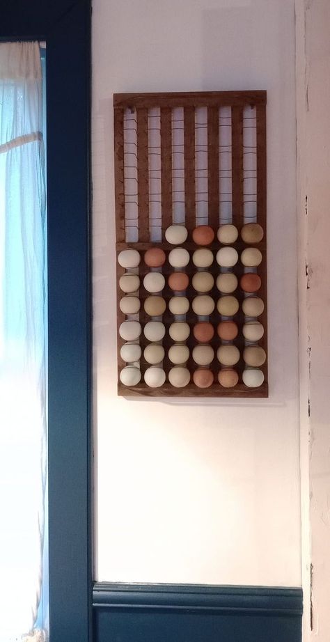 Wall Holder, Egg Storage, Egg Holder, Fresh Eggs, Chicken Eggs, Early American, Chicken Coop, First They Came, Farm Life