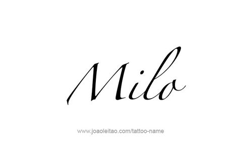 Milo Tattoo Name, Milo Tattoo, Cross Tattoo For Men, Mother Tattoos, Cross Tattoo, Name Tattoos, Cnc Router, Boy Names, Baby Names