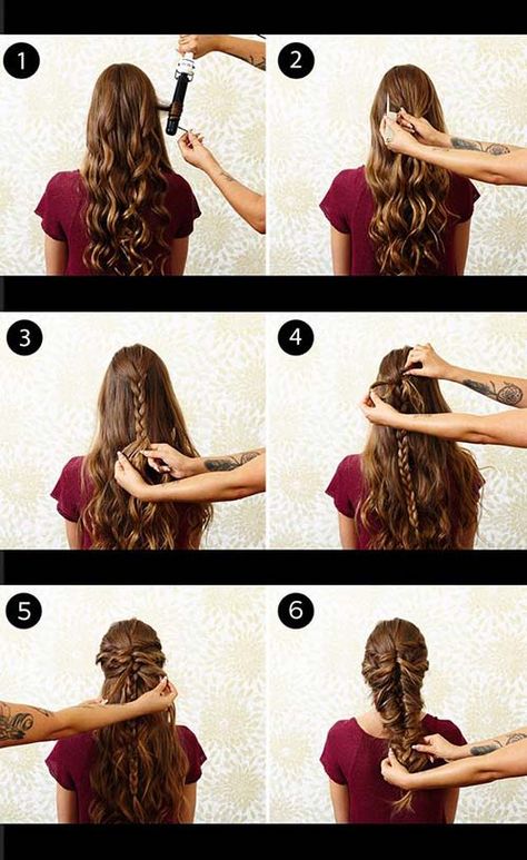 Mermaid Braid Tutorial, Braid Tutorial Step By Step, Hair Braids Black, Simple Hairstyles For Long Hair, Braiding Tutorials, Female Viking, Hairstyles For Long Hair Easy, Braids Tutorial Easy, Viking Hairstyles