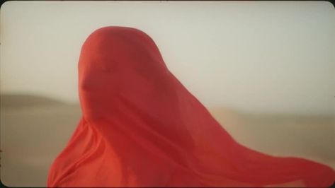 Red Veil, Woman Standing, Red Fabric, Video Footage, Winter Theme, Spring Season, Video Clip, Female Travel, Fabric Covered