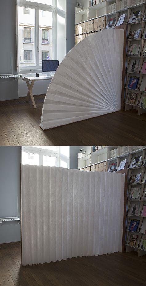 UNPAPER COLLECTION on Behance Massage Room Divider Ideas, Booth Divider Ideas, Room Dividers For Small Spaces, Unique Room Dividers, Room Diverders Ideas, Diy Room Divider Cheap Privacy Screens, Wall Dividers Ideas Small Spaces, Retractable Room Divider, Room Dividers Diy