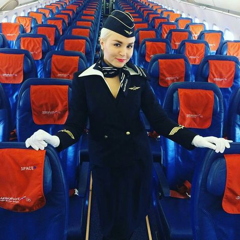 129 Likes, 3 Comments - Top crew of Aeroflot (@aeroflot_topcrew) on Instagram: “@yuli.popova #aeroflot_topcrew #flightattendant #crew #crewlife #fly #flyghtcrew #pilot…” British Airways Cabin Crew, Indigo Airlines, Airline Cabin Crew, Stewardess Uniform, Airline Uniforms, Cotton Nighties, Flight Attendant Fashion, Flight Attendant Uniform