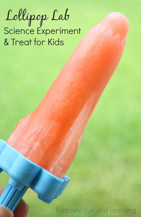 Lollipop Lab~Science Experiment and Popsicle Treat for Kids Skittle Experiment, Skittles And Milk Experiment, Skittles Science Experiment, Skittle Science Experiment, Density Of Liquids Experiment, Matter Science Experiments, Summer Preschool Themes, Kitchen Science Experiments, Science Experiments For Preschoolers