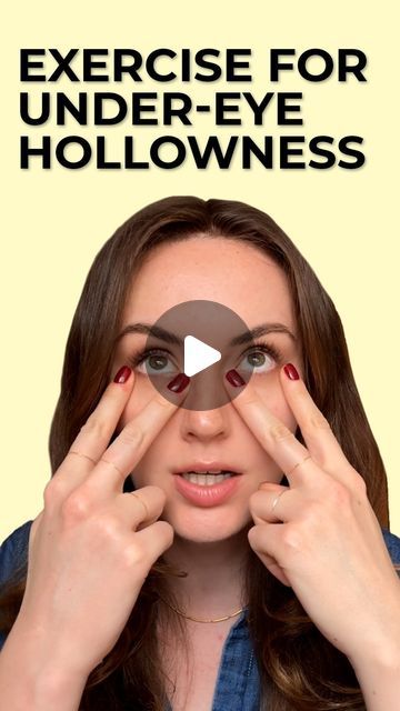 Exercise For Beautiful Eyes, Under Eye Hollows Exercise, Eye Exercises For Beautiful Eyes, Face Yoga Eyes, Hollow Under Eyes, Eyes Exercise, Under Eye Hollows, Hollow Eyes, Baggy Eyes